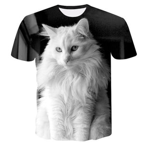 Cats 3D Printed T-shirt Women Men tshirt short Sleeve Casual Men's Fashion High Quality Clothing tees Tops Dropshipping XXS-4XL