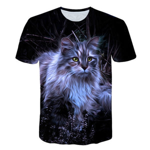 Cats 3D Printed T-shirt Women Men tshirt short Sleeve Casual Men's Fashion High Quality Clothing tees Tops Dropshipping XXS-4XL