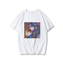 Load image into Gallery viewer, Summer new ulzzang Harajuku fun kawaii TOM cat and jerry mouse print T-shirt ins fashion loose head O-neck casual female T-shirt