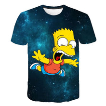 Load image into Gallery viewer, New Simpson Snoopy and other animation printing T-shirts with round collar and short sleeves in summe