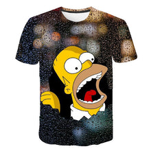 Load image into Gallery viewer, New Simpson Snoopy and other animation printing T-shirts with round collar and short sleeves in summe