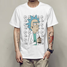 Load image into Gallery viewer, Men&#39;s T-shirt crewneck loose rick and morty printed  T shirt 2019 new casual mens tshirt tops free shiping