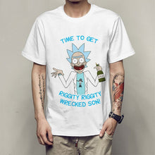 Load image into Gallery viewer, Men&#39;s T-shirt crewneck loose rick and morty printed  T shirt 2019 new casual mens tshirt tops free shiping