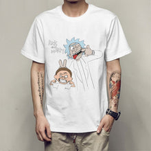 Load image into Gallery viewer, Men&#39;s T-shirt crewneck loose rick and morty printed  T shirt 2019 new casual mens tshirt tops free shiping